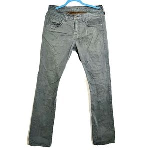 7 For All Mankind Green Soft Touch Jeans The Straight Size 30, Like New